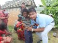 Labhi Shakya counselling Children for SDR administration            