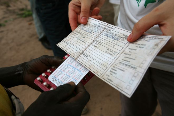 Booklet for keeping track of leprosy treatement